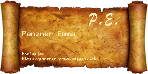 Panzner Emma névjegykártya